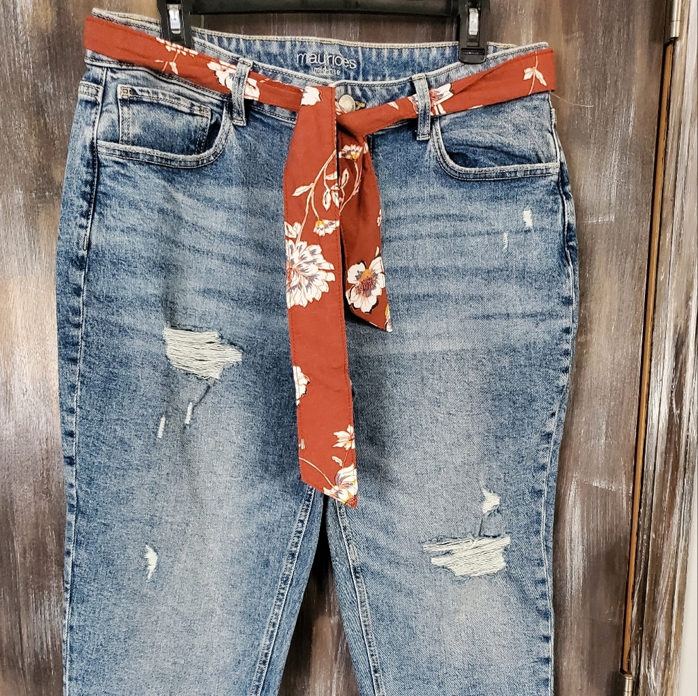 Maurice cropped jeans size 14